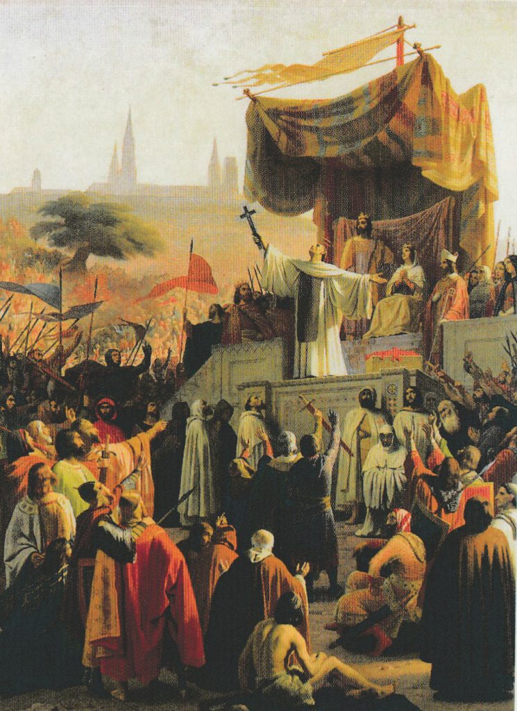 St Bernard prêchant la seconde croisade à Vézelay - Tableau de Emile Signol 1840 Musée de Versailles